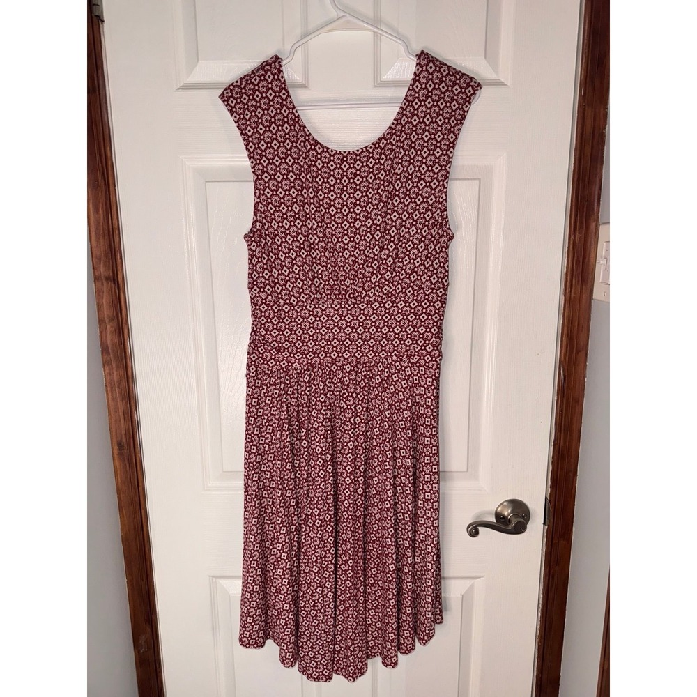 Anthropologie Moulinette Soeurs Women's Red &‎ White Sleeveless Dress Size Large